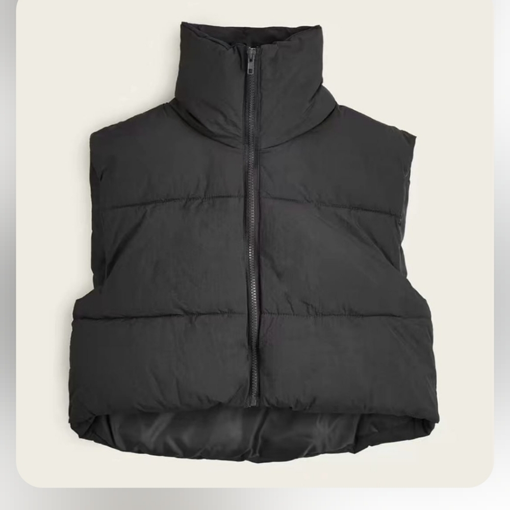 Women  Cropped Vest black.